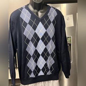 Structure XXL (fits like XL) argyle sweater in excellent condition